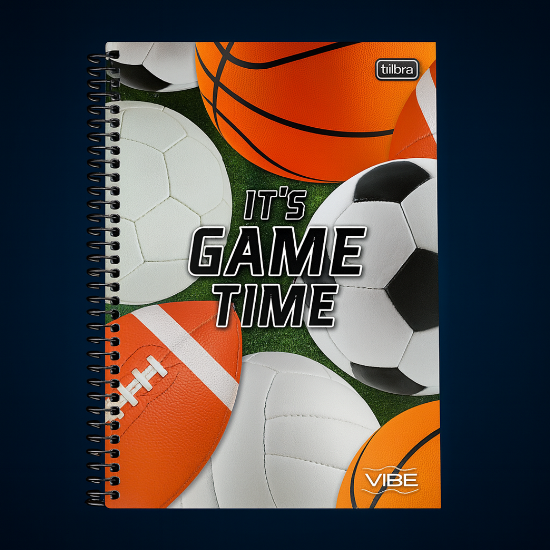 Caderno Vibe Masc 160Fls Tilibra