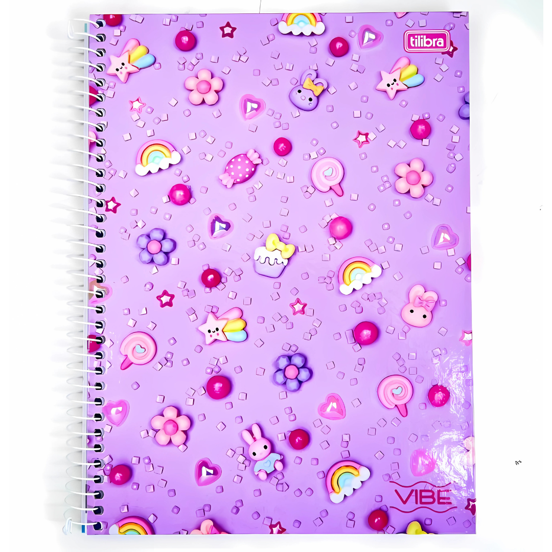 Caderno Vibe Feminino 160 Folhas – Tilibra