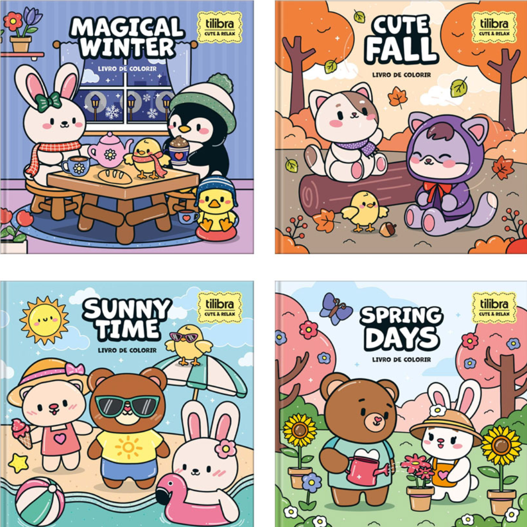 Livro De Colorir Bobbie Goods Seasons Capa Dura 46Fls Tilibra