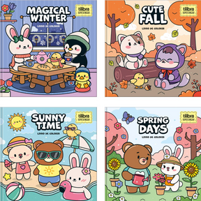 Livro De Colorir Bobbie Goods Seasons Capa Dura 46Fls Tilibra