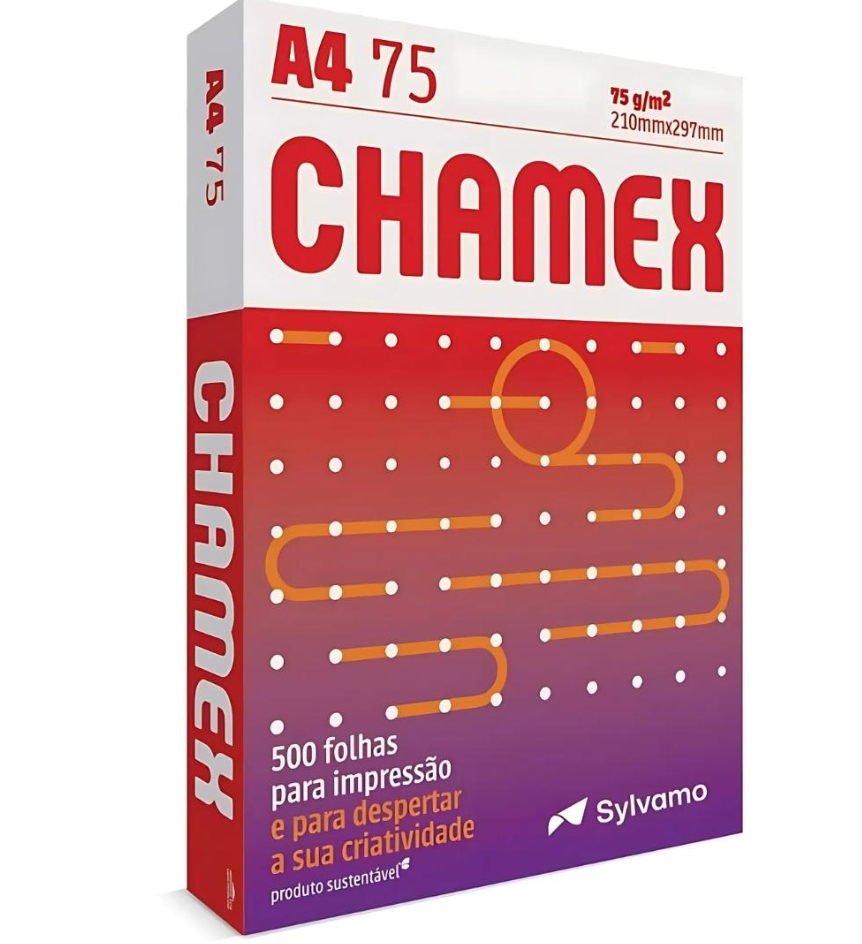Papel Chamex Office A4 500Fls 1430 - Cx 12 Unidades