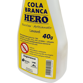 Cola Branca 40G Hero Cb40-144 - Cx 12 Unidades