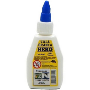 Cola Branca 40G Hero Cb40-144 - Cx 12 Unidades