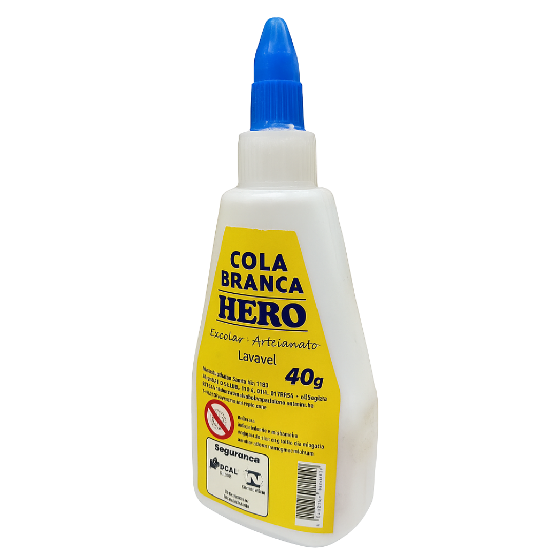 Cola Branca 40G Hero Cb40-144 - Cx 12 Unidades