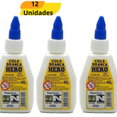 Cola Branca 40G Hero Cb40-144 - Cx 12 Unidades
