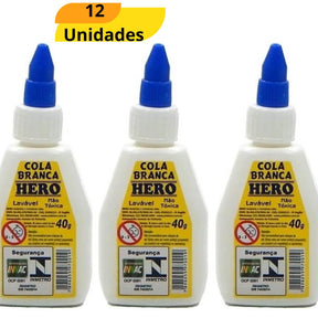 Cola Branca 40G Hero Cb40-144 - Cx 12 Unidades