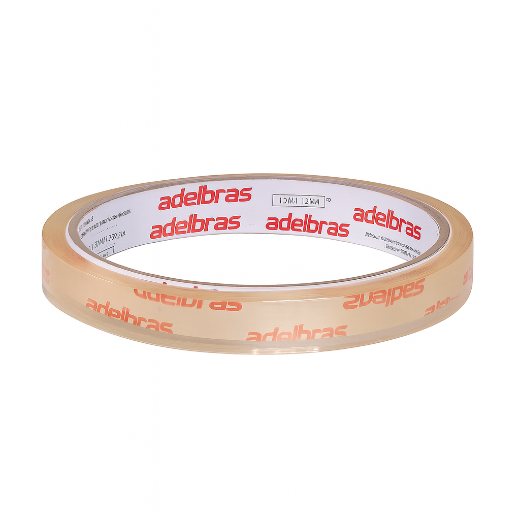Fita Poli Transp 12X40 Uni Adelbras 001 - Cx 10 Unidades