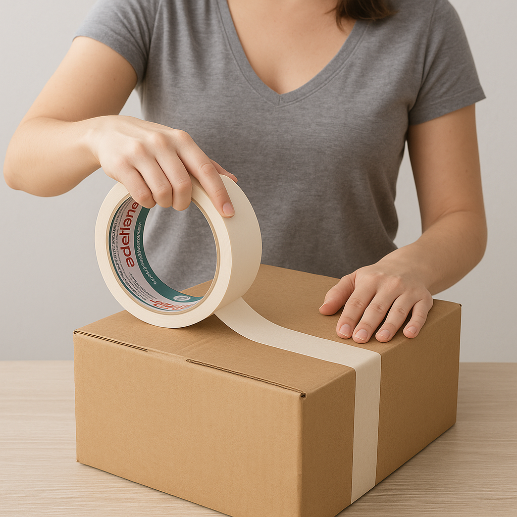 Fita Crepe 710 24X50 Uni Adelbras 019 - Cx 5 Unidades