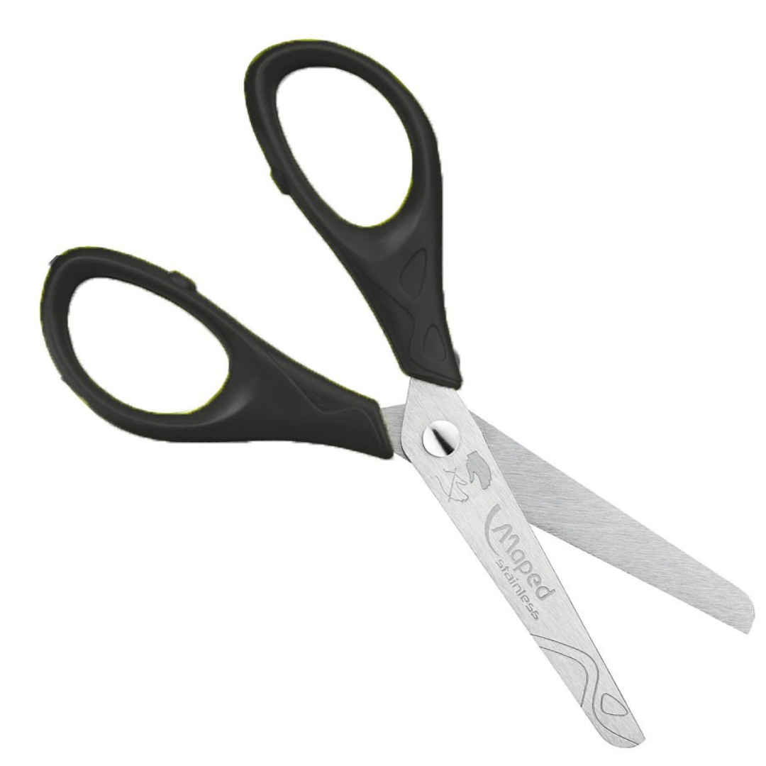 Tesoura 13 Essentials Preta Maped 464261 - Cx 12 Unidades