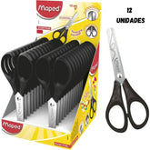 Tesoura 13 Essentials Preta Maped 464261 - Cx 12 Unidades