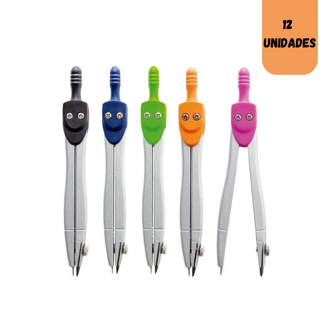 COMPASSO ESCOLAR METAL LEO E LEO 4458 - CX 12 UNIDADES