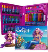Estúdio de Colorir Infantil Mundo das Sereias – Maleta de Pintura com 150 Peças