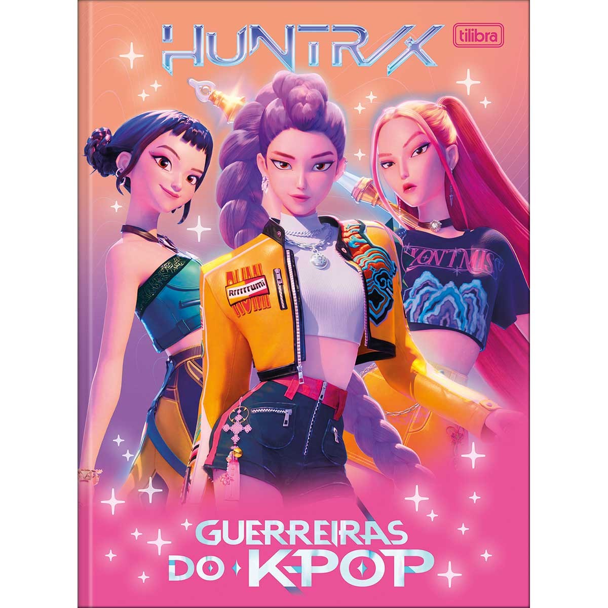 Caderno Universitário Guerreiras do K-Pop Tilibra 80 Folhas - Capa Dura