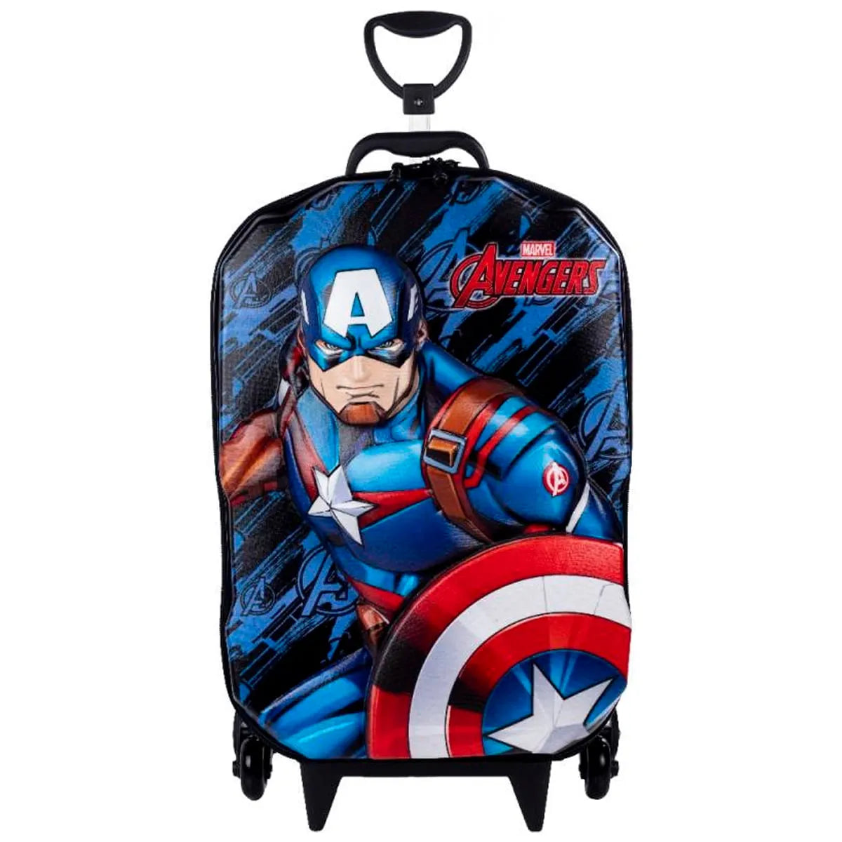 Mochila Escolar Infantil de Carrinho 3D Capitão América – Diplomata