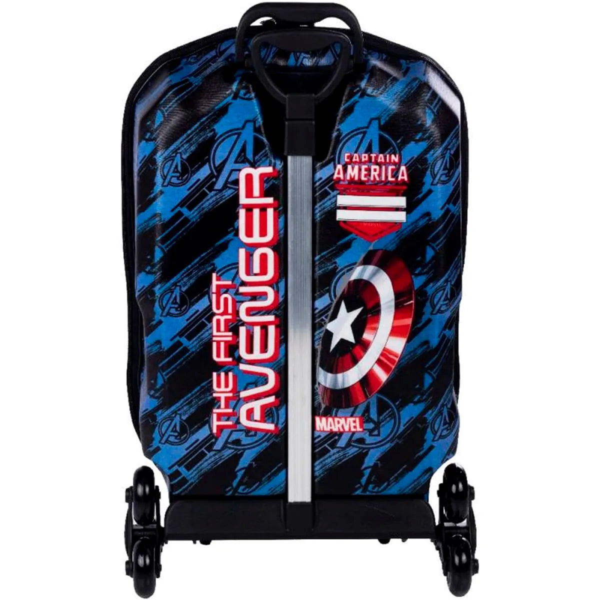 Mochila Escolar Infantil de Carrinho 3D Capitão América – Diplomata