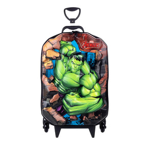 Mochila Escolar de Carrinho Triplo 3D Hulk – Diplomata
