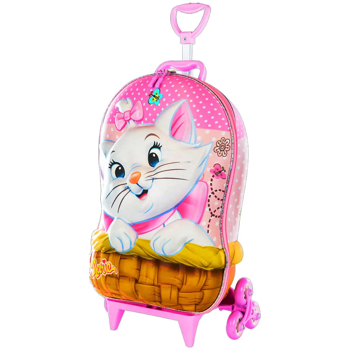 Mala Infantil com Rodinhas Tripla 3D Marie Diplomata