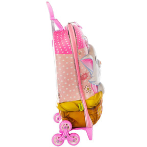 Mala Infantil com Rodinhas Tripla 3D Marie Diplomata