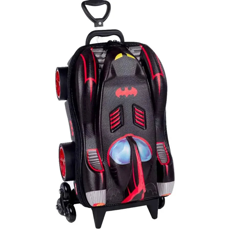 Mochila Infantil de Rodinhas 3D Batman Chrome Wheels – Diplomata