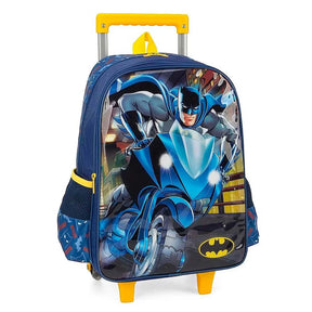 Mochila Escolar com Rodinhas Batman Azul – Luxcel