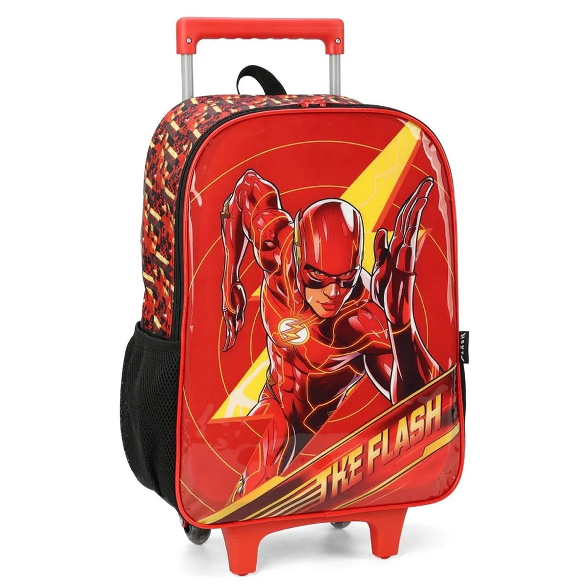 Mochila Escolar Infantil com Rodinhas Flash Vermelha – Luxcell