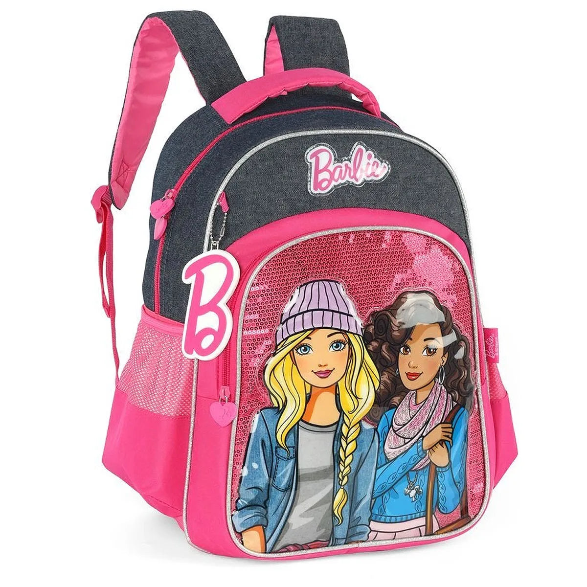 Mochila escolar costa infantil grande Barbie Luxcel