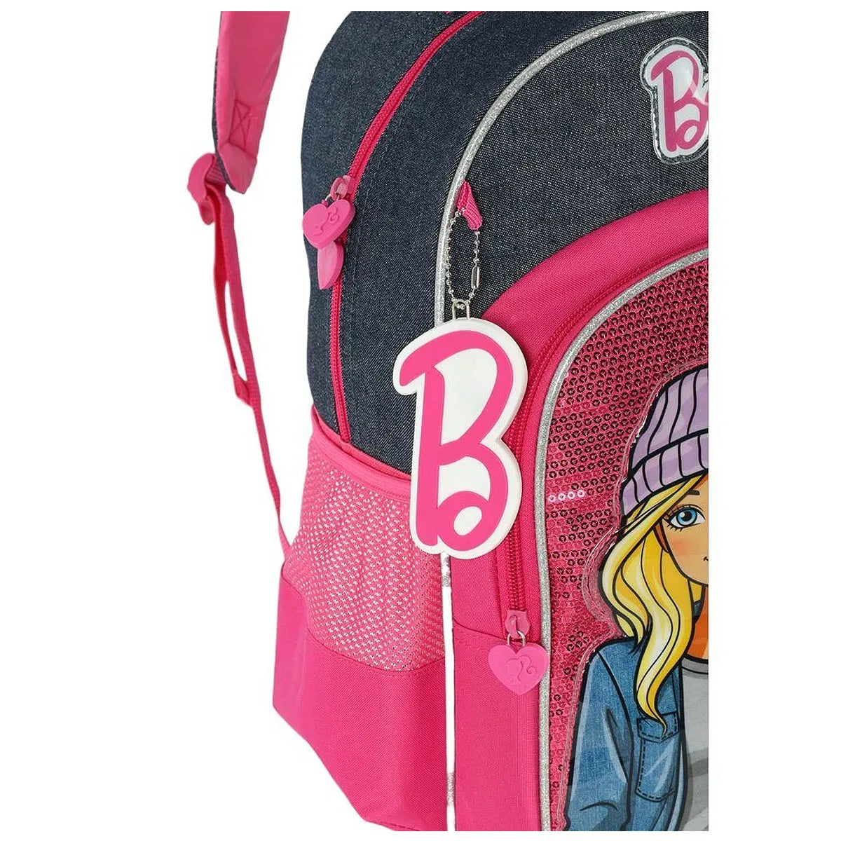 Mochila escolar costa infantil grande Barbie Luxcel