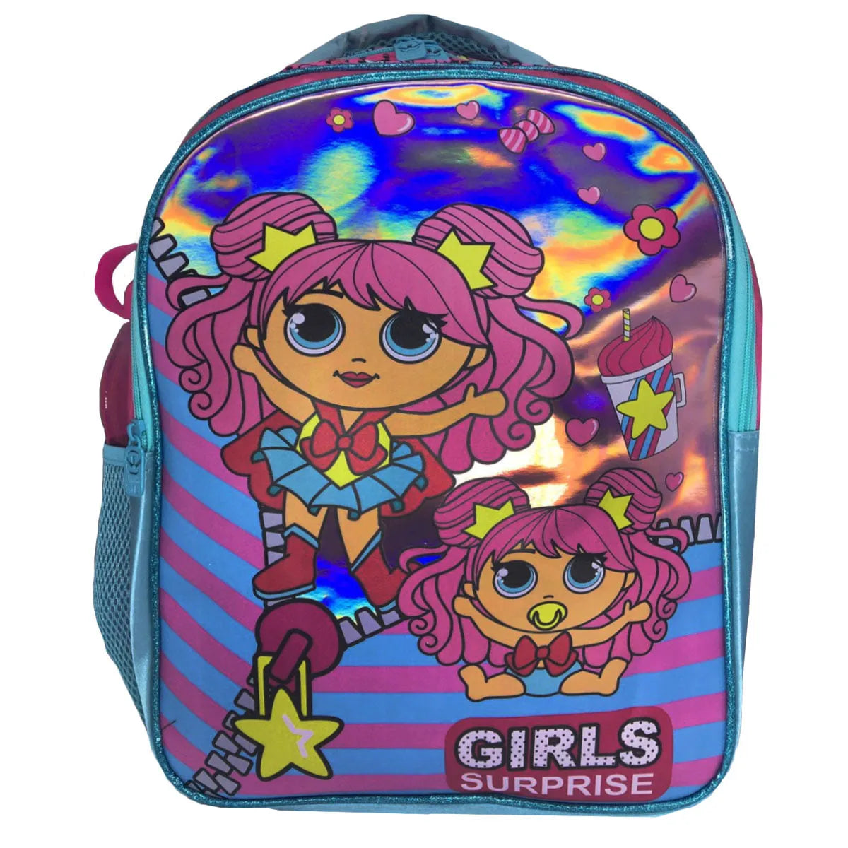 Mochila Escolar Girls Surprise Holográfica Winth