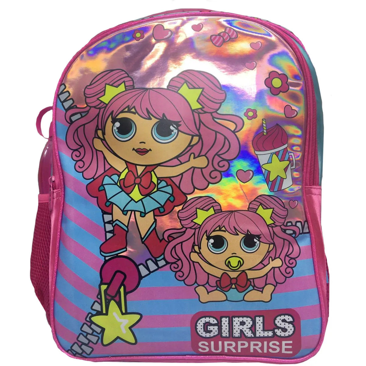 Mochila Escolar Girls Surprise Holográfica Winth