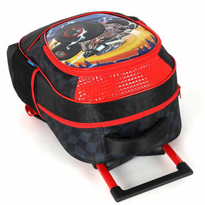 Mochila Escolar Infantil com Rodinhas e Costas Hot Wheels – Luxcel