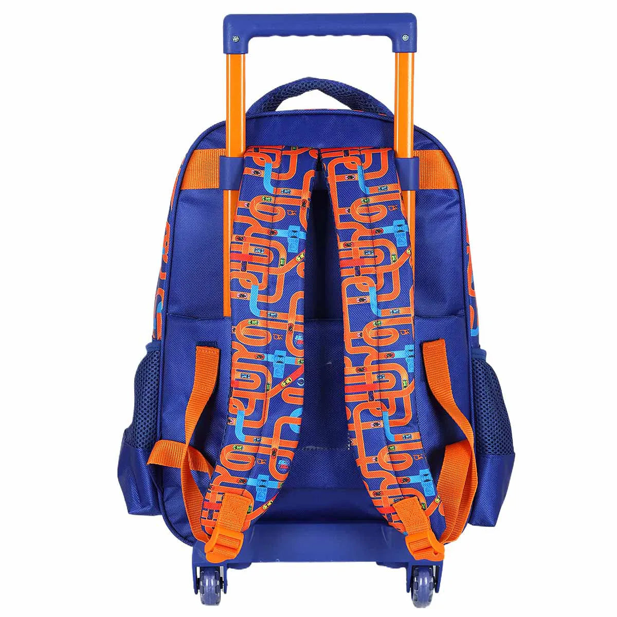Mochila Escolar Infantil com Rodinhas e Costas Hot Wheels – Luxcel