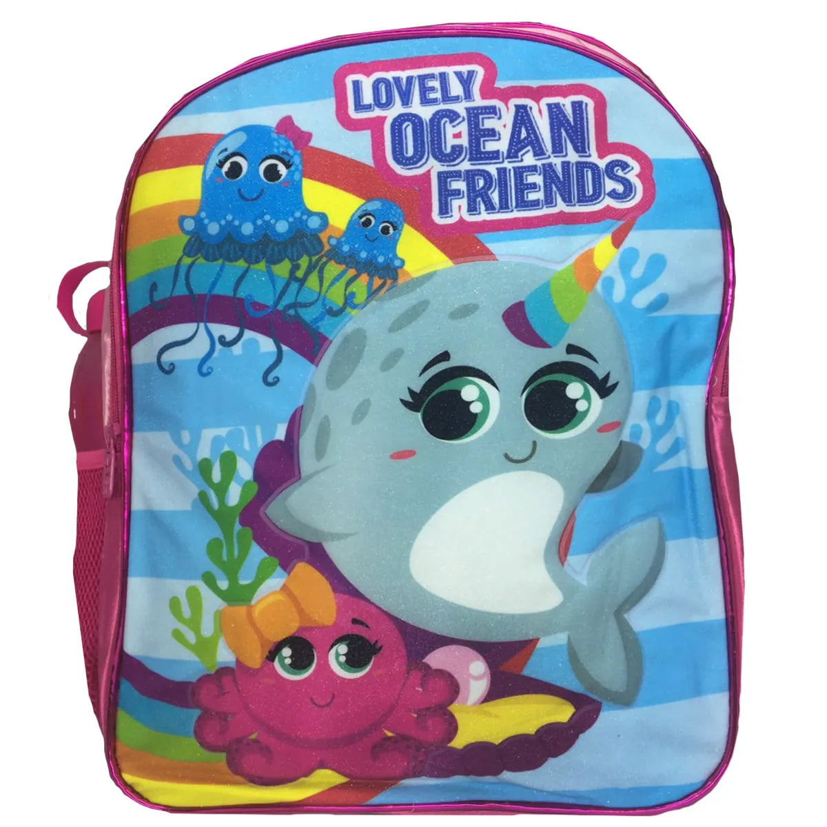 Mochila Escolar Lovely Ocean Friends