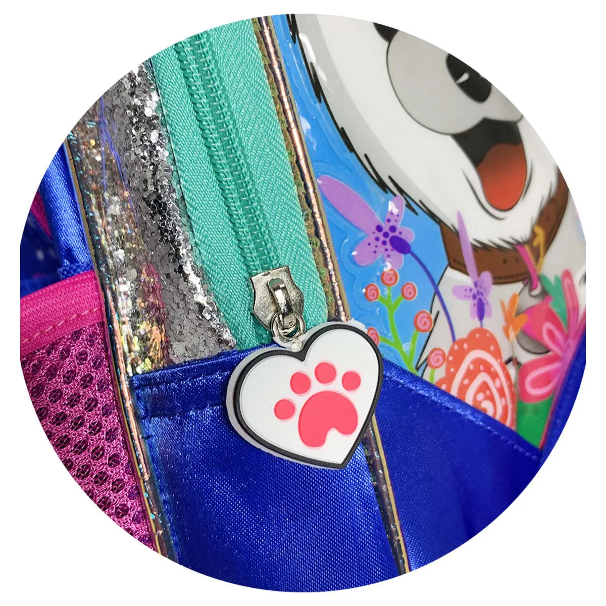 Mochila Escolar Infantil com Rodinhas 360° Gatinhos Azul – Winth