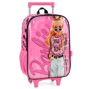 Mochila Escolar com Rodinhas Barbie Luxcel