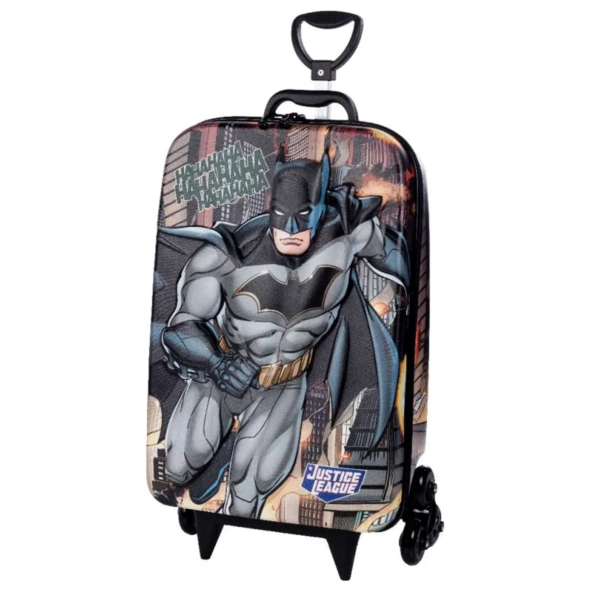 Mochila Escolar de Carrinho Triplo 3D Batman – Diplomata