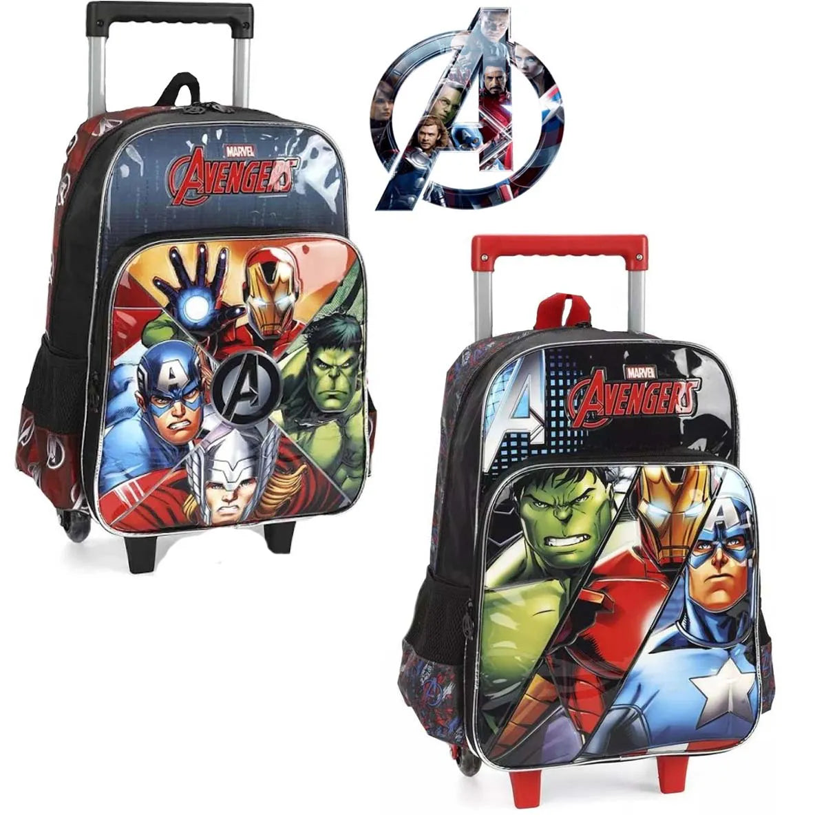 Mochila Escolar Infantil de Rodinhas Vingadores – Luxcel