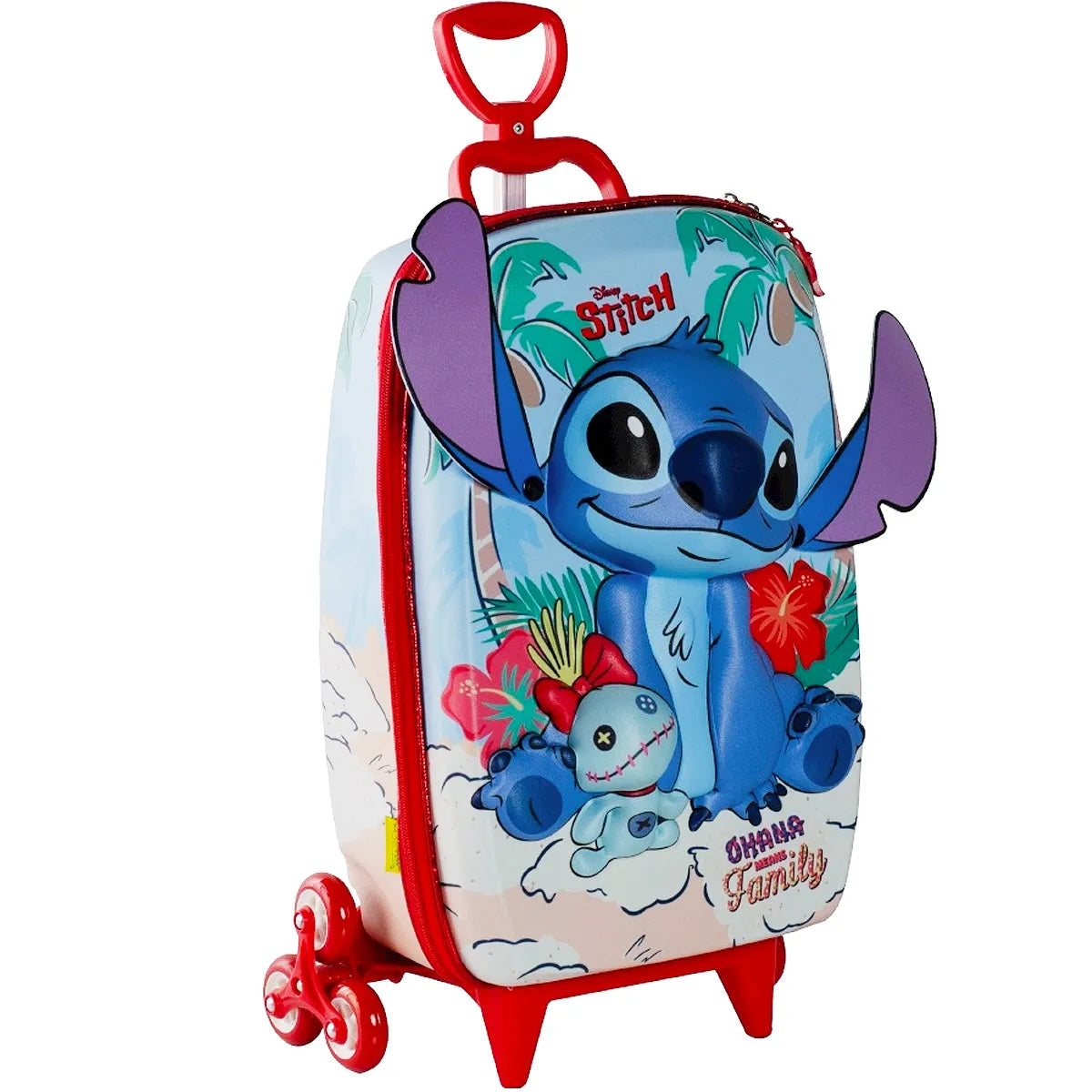 Mochila Infantil com Rodinhas Triplas 3D Diplomata